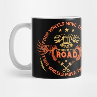 Motorcycle Wings of The Road Mug